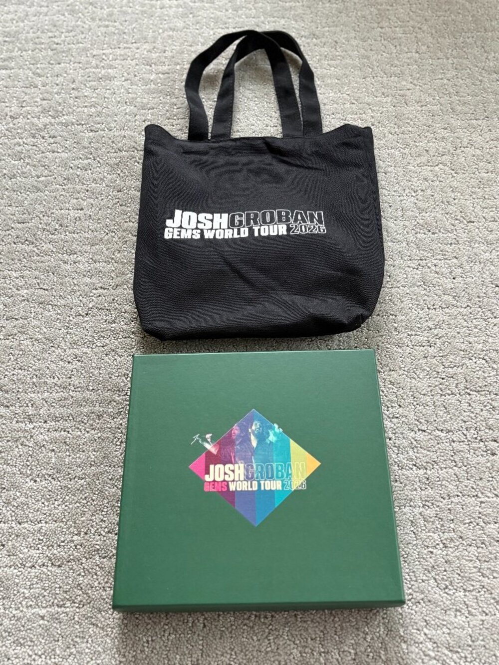 NEW Josh Groban GEMS World Tour VIP Merch Boxed Notebook And Crystal Pen Tote